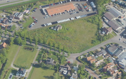 Luchtfoto van Oosterland Molenweg 56 en omgeving